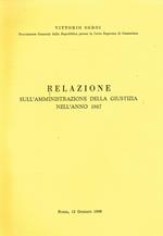 Relazione sull'Amministrazione della Giustizia nell'anno 1987