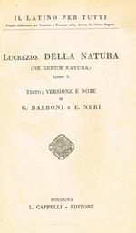 Della Natura (De Rerum Natura) libro I