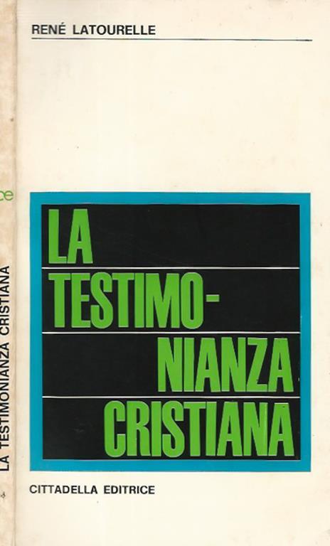 La testimonianza cristiana - Rene Latourelle - copertina