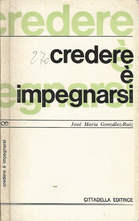 Credere è impegnarsi - copertina