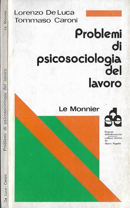 Problemi di psicosociologia del lavoro - copertina