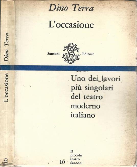 L' occasione - Dino Terra - copertina