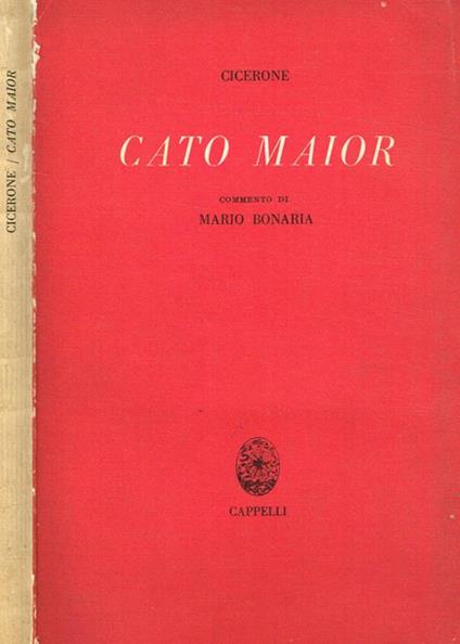 Cato maior - M. Tullio Cicerone - copertina