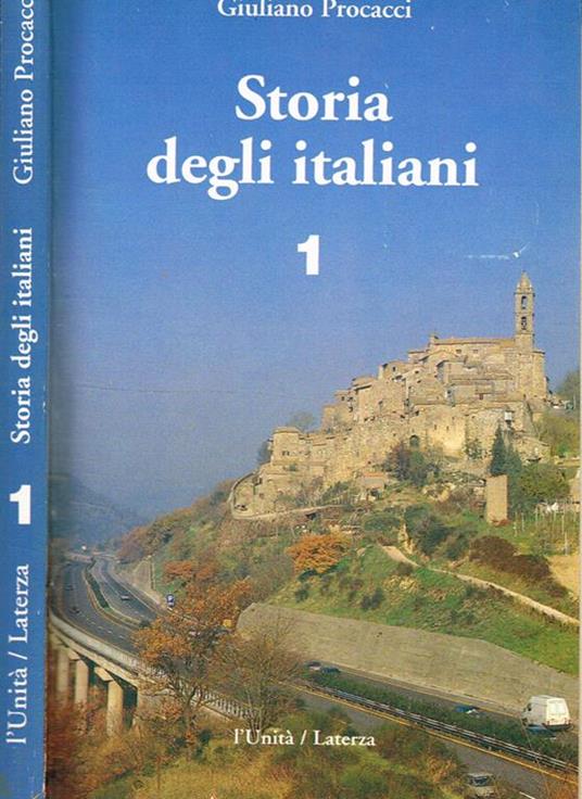Storia degli italiani vol.1 - Giuliano Procacci - copertina