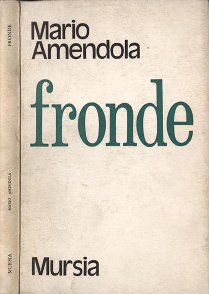 Fronde - Mario Amendola - copertina
