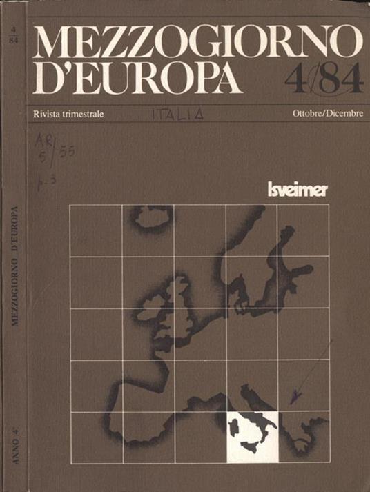 Mezzogiorno d' Europa Anno IV n. 4 - copertina