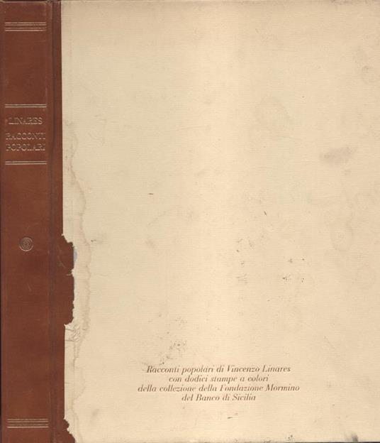 Racconti popolari - Vincenzo Linares - copertina