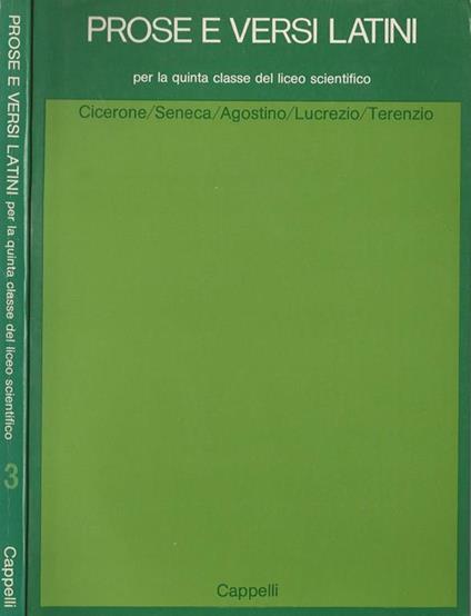 Prose e versi latini. Per la quinta classe del liceo scientifico - copertina