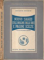 Nuovo saggio sull'origine delle idee e pagine scelte