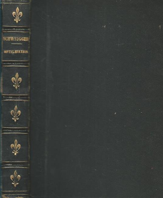 Manuale di oftalmiatria - C. Schweigger - copertina