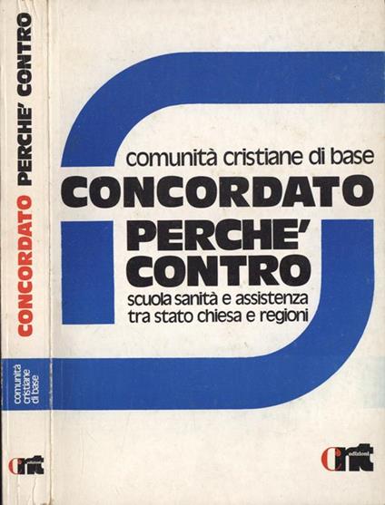 Concordato perché contro - copertina