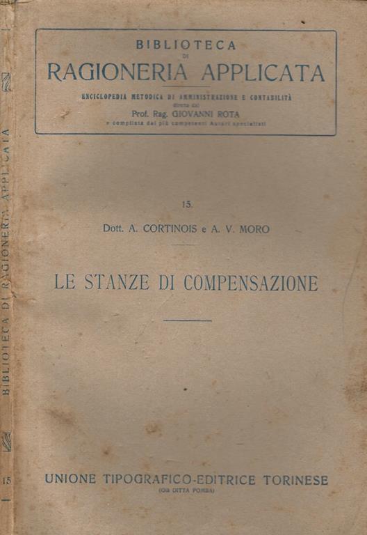 Le stanze di compensazione - A. Cortinois - copertina