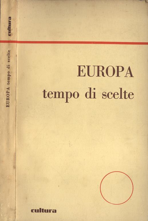 Europa tempo di scelte - copertina