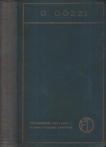 Prose scelte e sermoni - Gasparo Gozzi - copertina