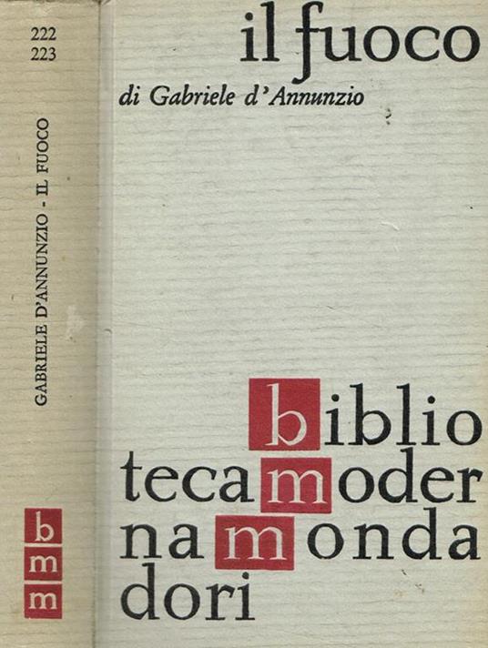 Il fuoco - Gabriele D'Annunzio - copertina