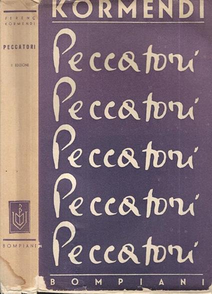 Peccatori - Ferenc Kormendi - copertina