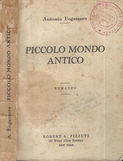 Piccolo mondo antico - Antonio Fogazzaro - copertina