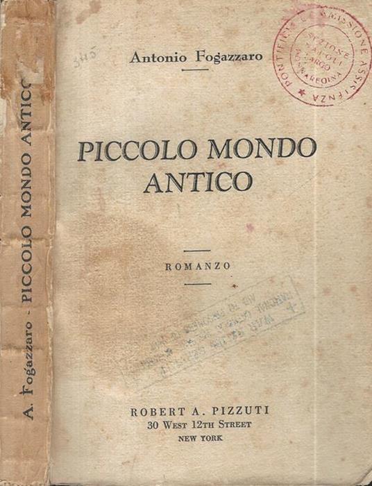 Piccolo mondo antico - Antonio Fogazzaro - copertina