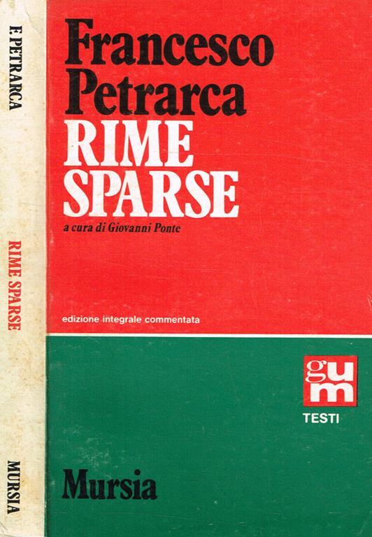 Rime sparse - Francesco Petrarca - copertina