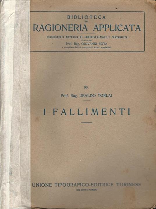 I fallimenti - Ubaldo Torlai - copertina