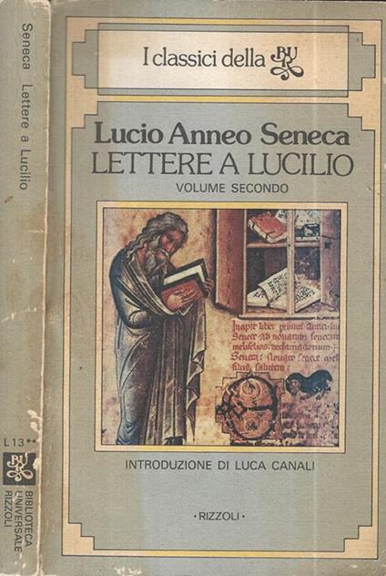 Lettere a Lucilio Vol. II - Lucio Anneo Seneca - copertina
