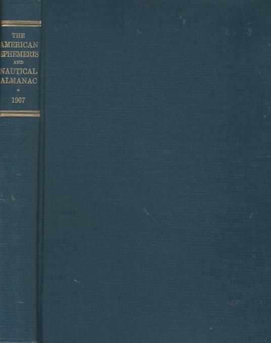 The American Ephemeris and Nautical Almanac for the year 1967 - copertina