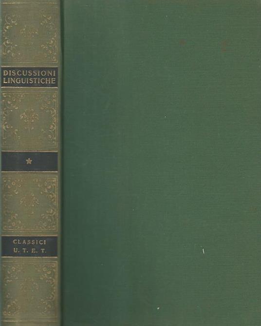 Discussioni linguistiche del settecento - Mario Puppo - copertina