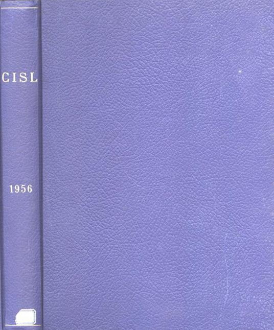 Cisl Anno 1956 - copertina