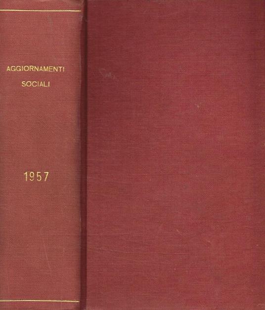 Aggiornamenti Sociali. Rivista mensile a schede anno VIII - copertina