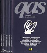 Qas Quaderni Di Azione Sociale Anno 1987 N. 49. 50. 51. 52. 53. 54, 55. 59