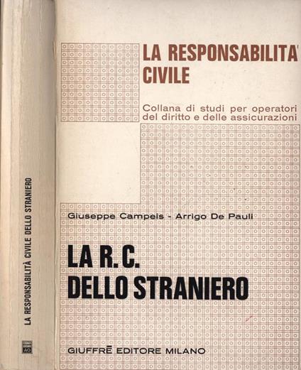La r. c. dello straniero - Giuseppe Campeis - copertina