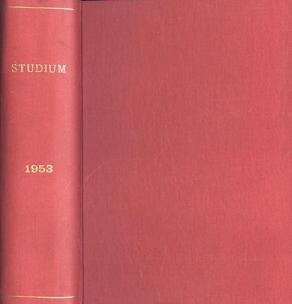 Studium Anno 1953 - copertina