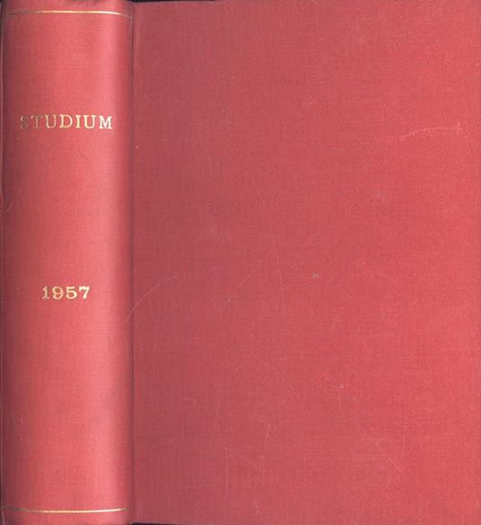 Studium Anno 1957 - copertina
