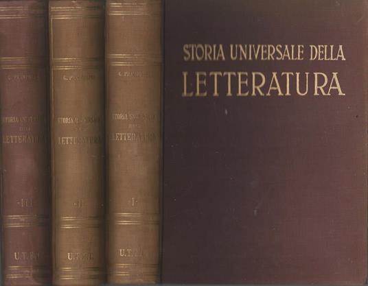 Storia Universale della Letteratura (3 Voll.) - Giacomo Prampolini - copertina