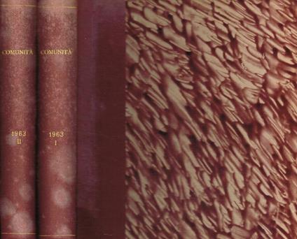 Comunità. Rivista mensile di informazione culturale fondata da Adriano Olivetti. Anno XVII - Renzo Zorzi - copertina