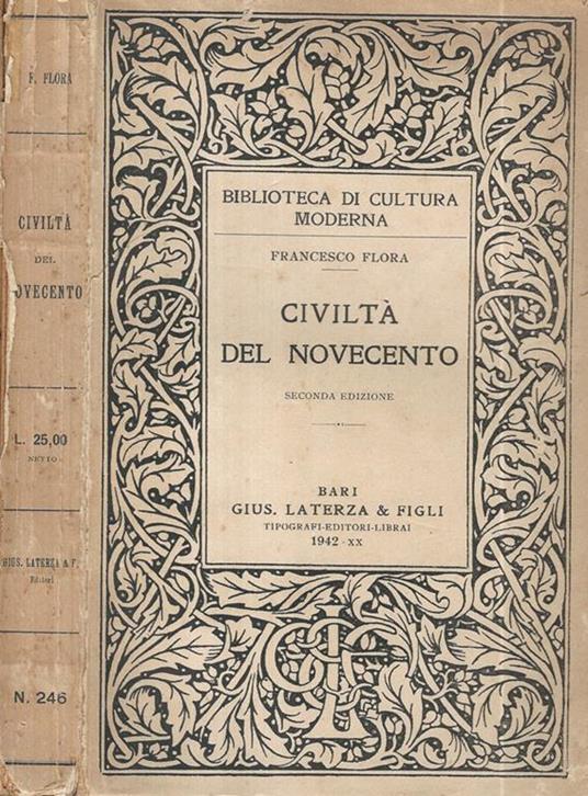Civiltà del Novecento - Francesco Flora - copertina