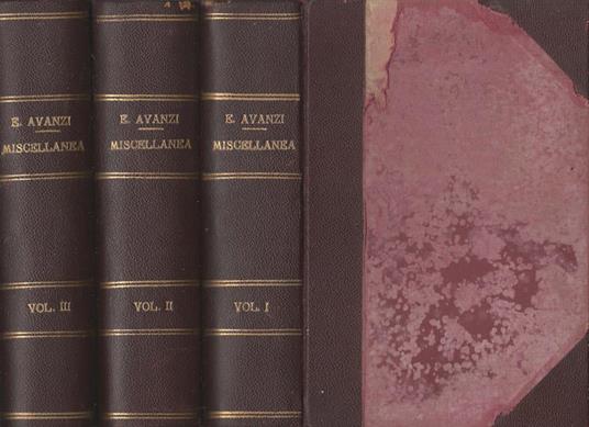 Miscellanea (3 Voll.) - Enrico Avanzi - copertina