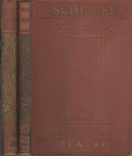 Teatro Vol III IV - Friedrich Schiller - copertina
