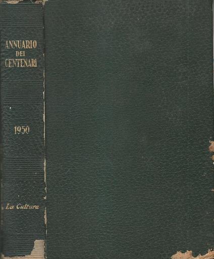 Annuario dei centenari 1950 - copertina
