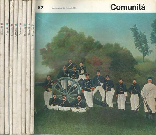 Comunità Anno XV-N° 87, 89, 90, 91, 92, 93, 94, 95 - Renzo Zorzi - copertina