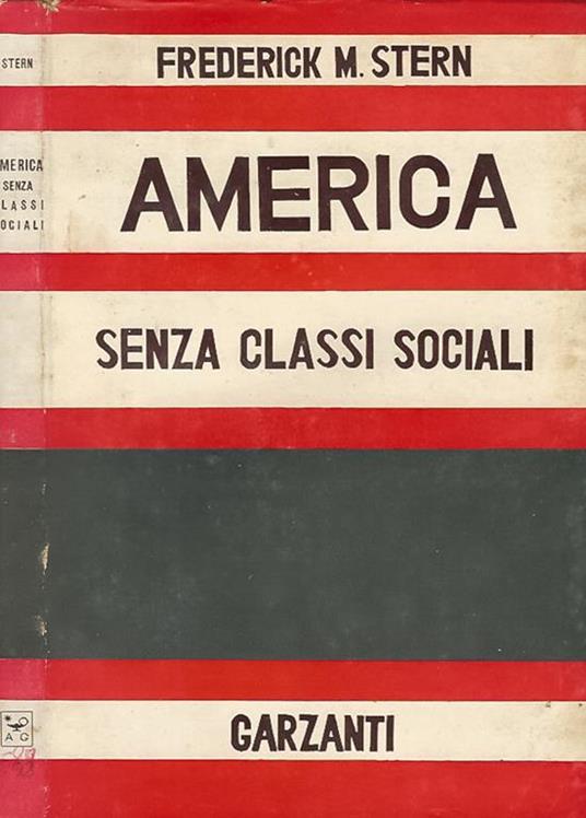 America senza classi sociali - copertina