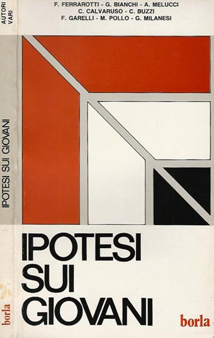 Ipotesi sui giovani - copertina