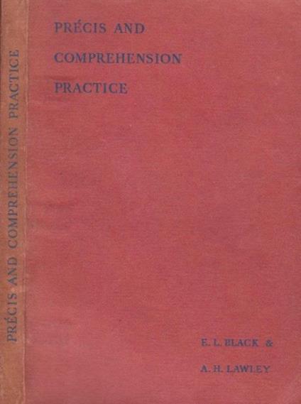 Precis and comprehension practice - copertina
