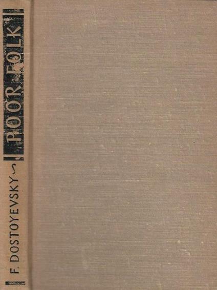 Poor folk - Fëdor Dostoevskij - copertina