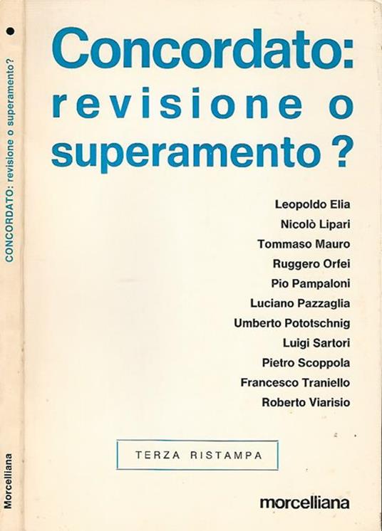 Humanitas n. 1 - 2. Concordato: revisione o superamento? - copertina