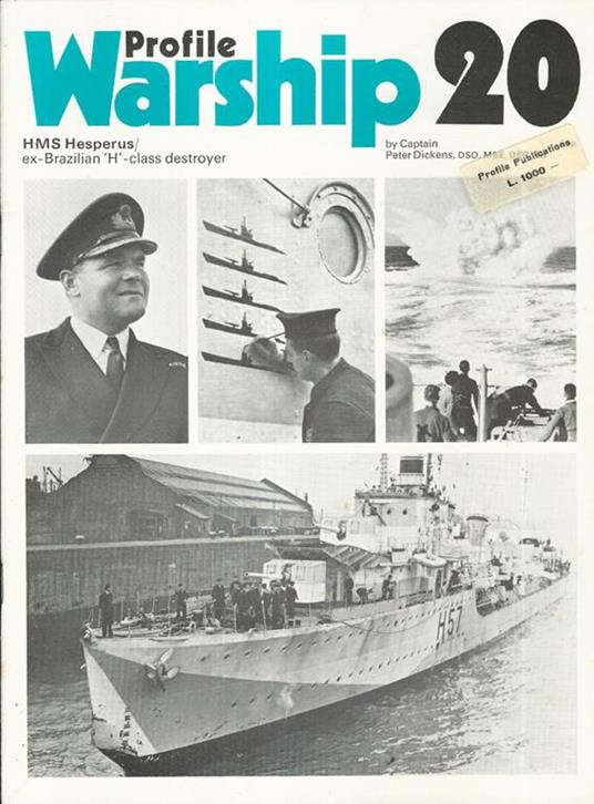 Profile Warship 20. HMS Hesperus/ ex-Brazilian 'h'-class destroyer - copertina