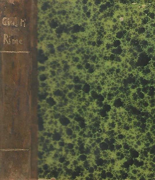 Rime - Giuseppe Giusti - copertina