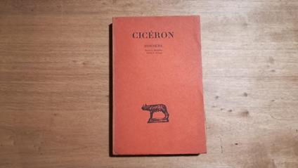 Discours tome XI - Marco Tullio Cicerone - copertina