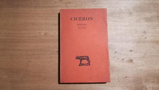 Discours tome XI - Marco Tullio Cicerone - copertina
