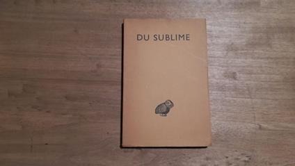 Du sublime - copertina